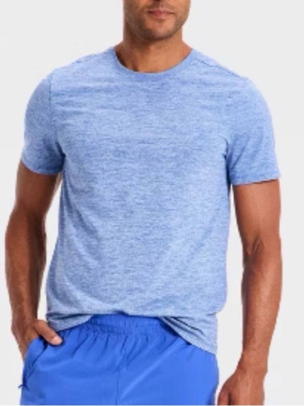 All in Motion Men's Short Sleeve Seamless T-Shirt, Blue, Size M. EUC.